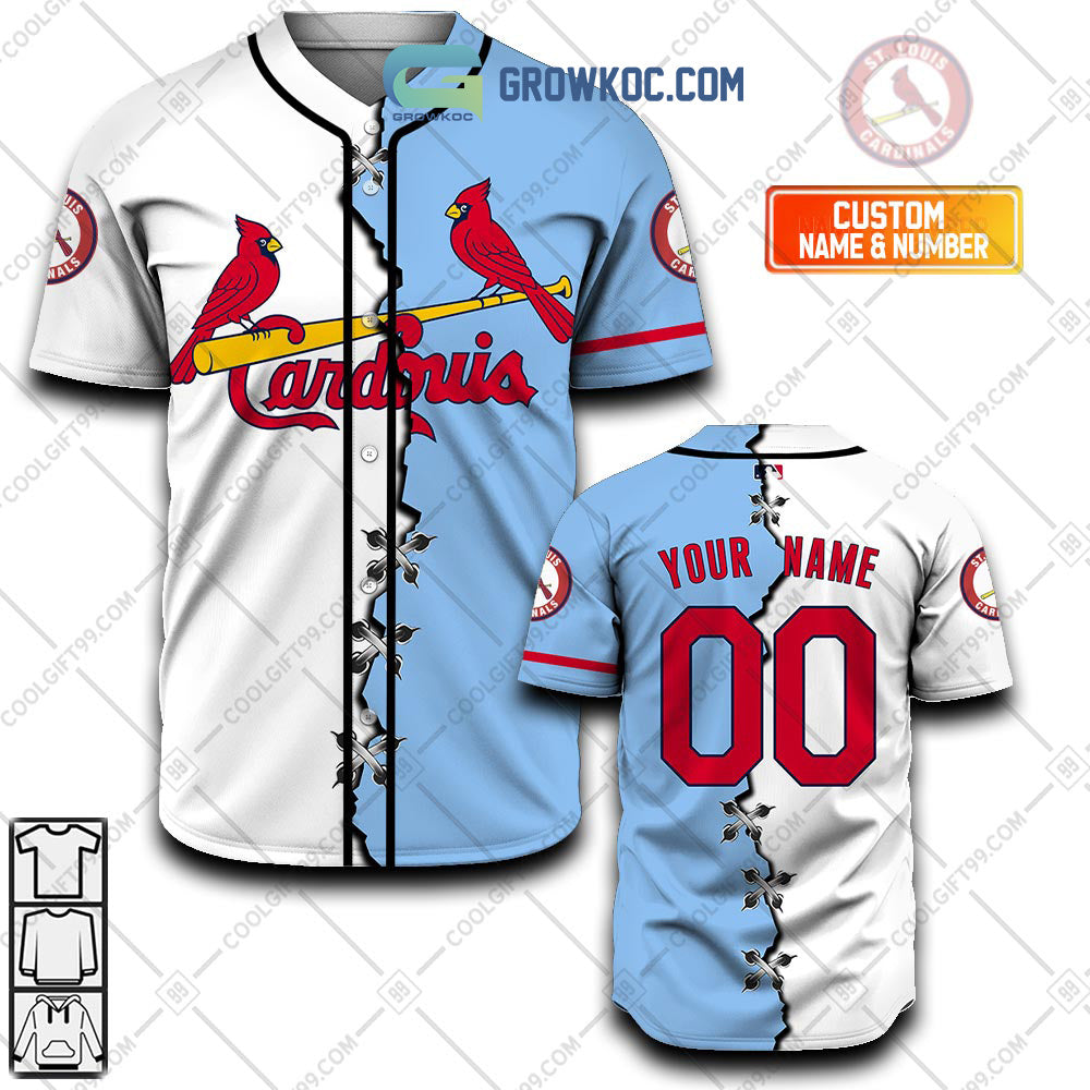 St. Louis Cardinals MLB Personalized Mix Baseball Jersey Unisex T-shirt, Sweatshirt, Hoodie, Long Sleeve Tee - T-Shirt, Sweatshirt, Hoodie