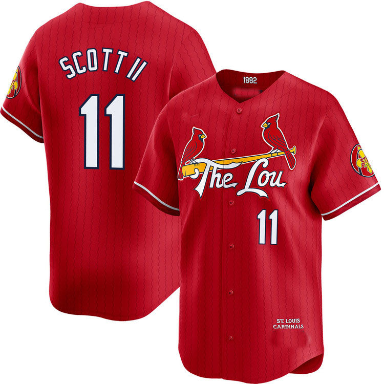 St. Louis Cardinals #11 Victor Scott II City Connect Limited Jersey Baseball Jerseys baseball jersey product view 1