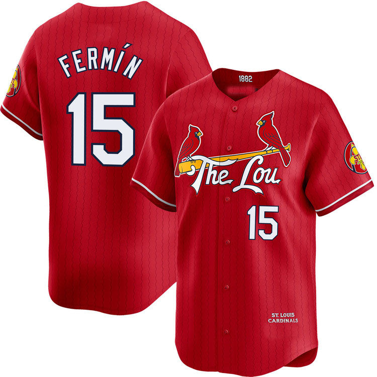 St. Louis Cardinals #15 Jose Fermin City Connect Limited Jersey Baseball Jerseys baseball jersey product view 1