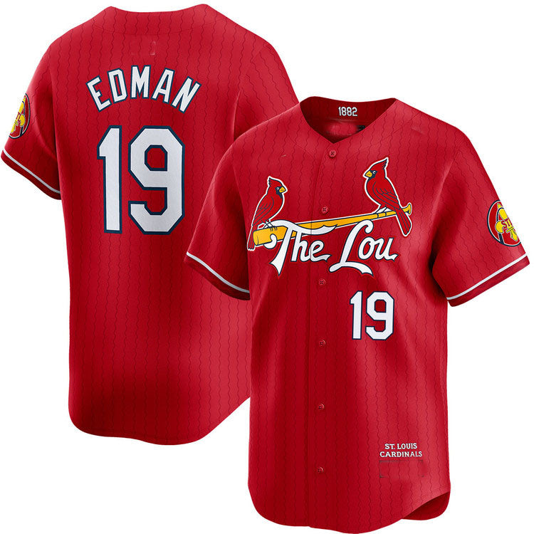 St. Louis Cardinals #19 Tommy Edman City Connect Limited Jersey Baseball Jerseys baseball jersey product view 1