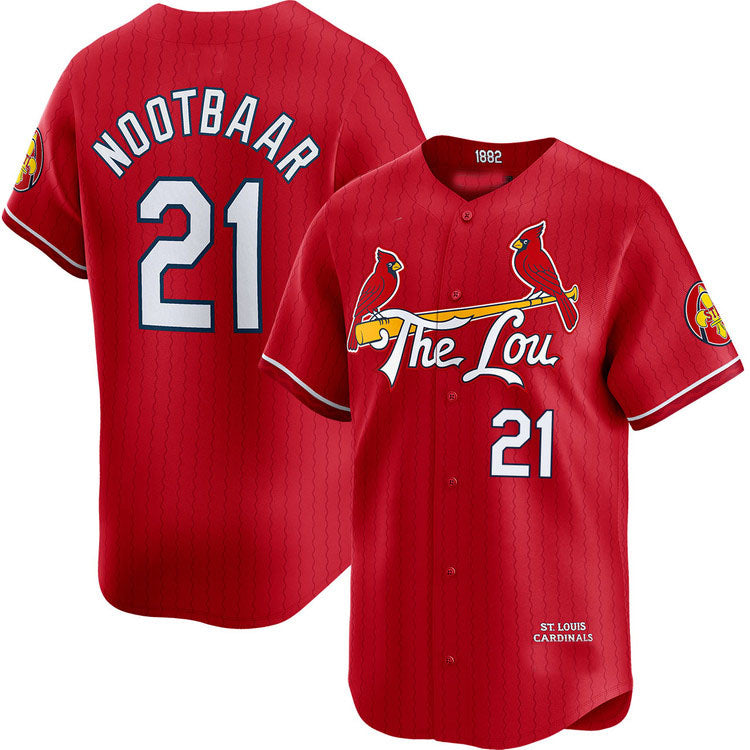 St. Louis Cardinals #21 Lars Nootbaar City Connect Limited Jersey Baseball Jerseys baseball jersey product view 1
