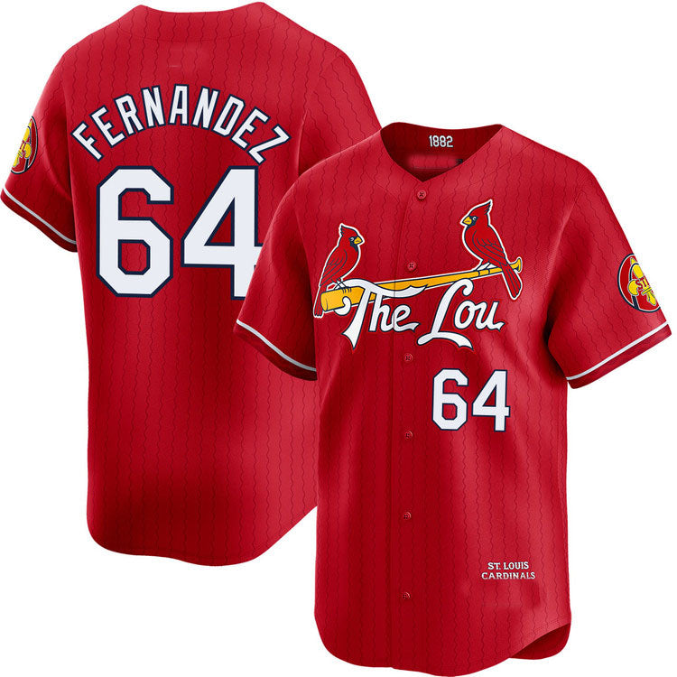 St. Louis Cardinals #64 Ryan Fernandez City Connect Limited Jersey Baseball Jerseys baseball jersey product view 1