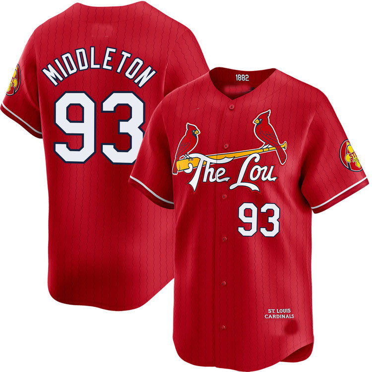 St. Louis Cardinals #93 Keynan Middleton City Connect Limited Jersey Baseball Jerseys baseball jersey product view 1