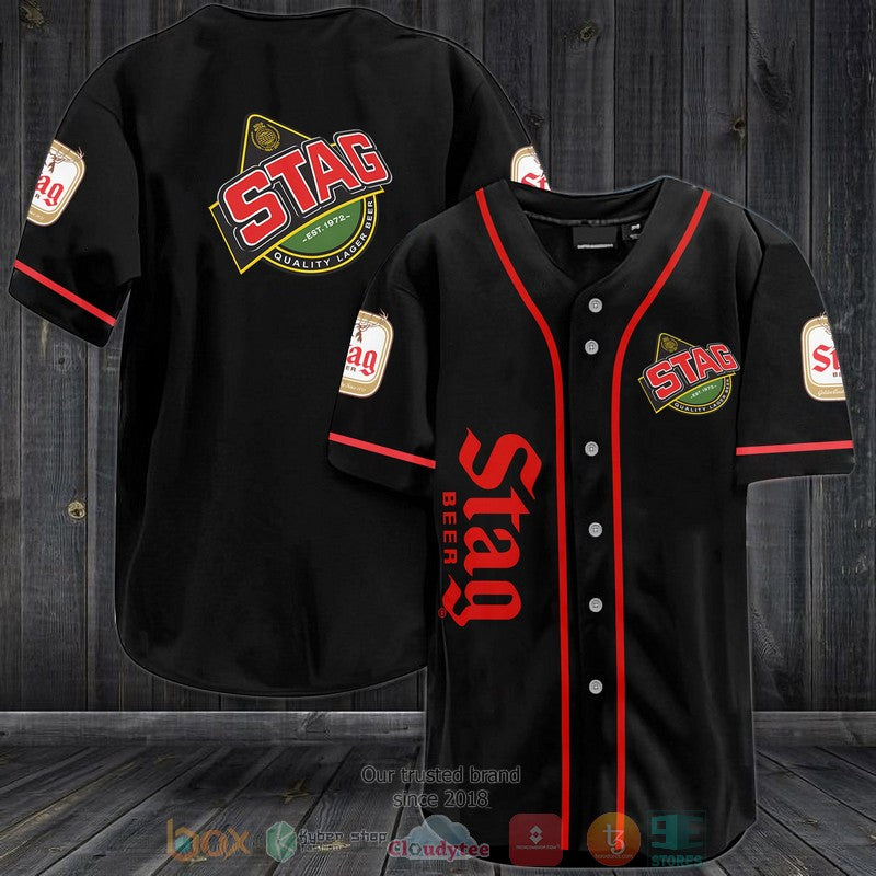 Stag Beer black Baseball shirt Unisex T-shirt, Sweatshirt, Hoodie, Long Sleeve Tee - T-Shirt, Sweatshirt, Hoodie