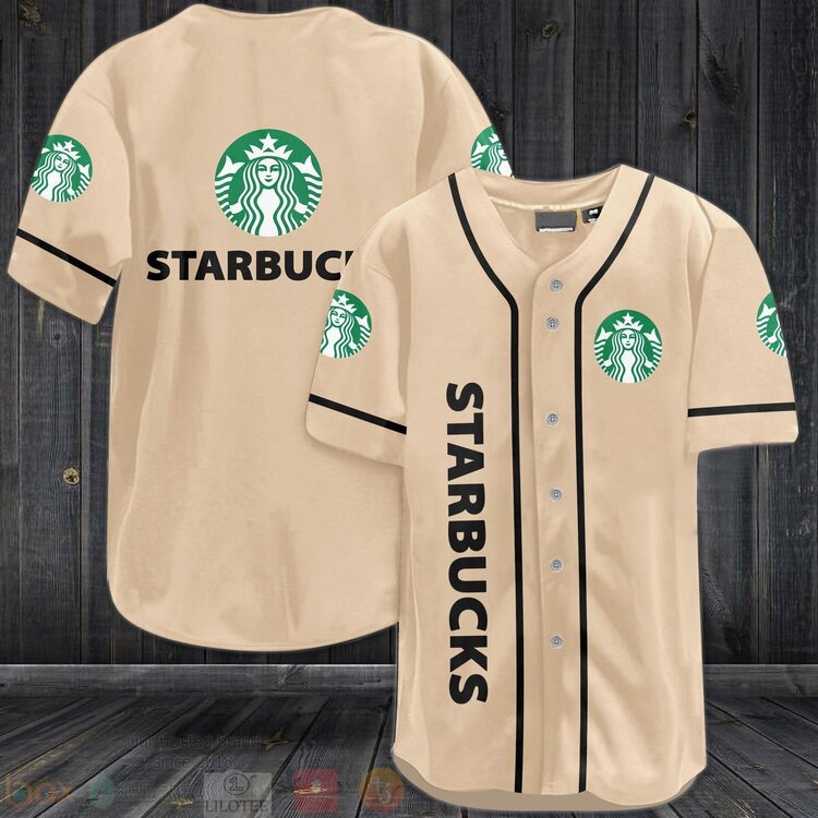 FASHION Starbucks Baseball Jerseys Botton Shirt Unisex T-shirt, Sweatshirt, Hoodie, Long Sleeve Tee - T-Shirt, Sweatshirt, Hoodie