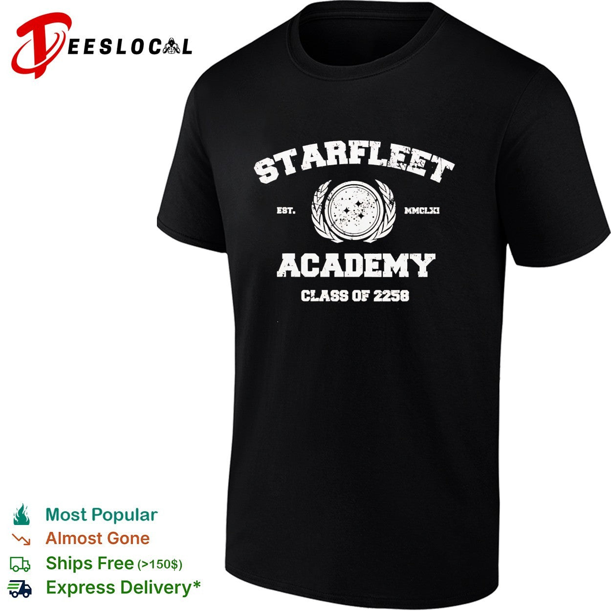Starfleet Academy class of 2258 shirt Unisex T-shirt, Sweatshirt, Hoodie, Long Sleeve Tee - T-Shirt, Sweatshirt, Hoodie