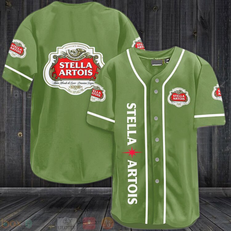 FASHION Stella Artois Baseball Jerseys Botton Shirt Unisex T-shirt, Sweatshirt, Hoodie, Long Sleeve Tee - T-Shirt, Sweatshirt, Hoodie