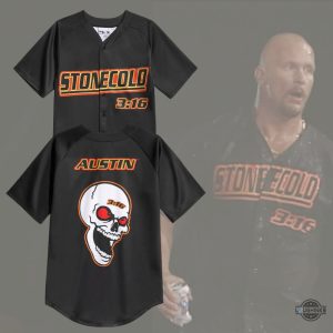 Stone Cold Steve Austin Replica Baseball Jersey Shirt New Unisex T-shirt, Sweatshirt, Hoodie, Long Sleeve Tee - T-Shirt, Sweatshirt, Hoodie