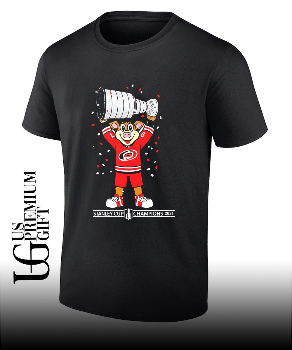 Stormy the Ice Hog Stanley Cup Carolina Hurricanes Hockey Champions 2026 shirt Unisex T-shirt, Sweatshirt, Hoodie, Long Sleeve Tee - T-Shirt, Sweatshirt, Hoodie