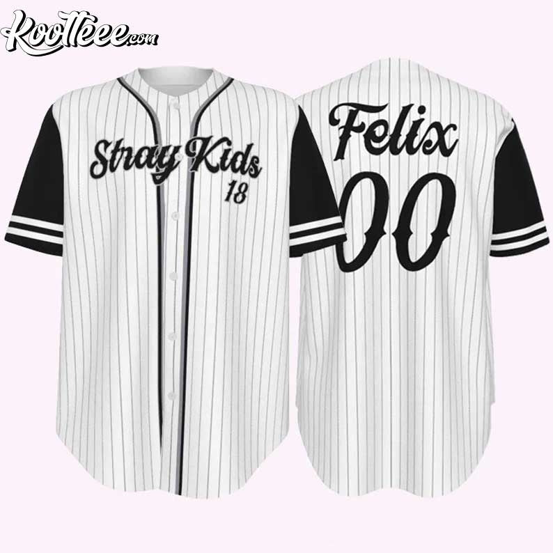 Stray Kids Felix Kpop Baseball Jersey Unisex T-shirt, Sweatshirt, Hoodie, Long Sleeve Tee - T-Shirt, Sweatshirt, Hoodie