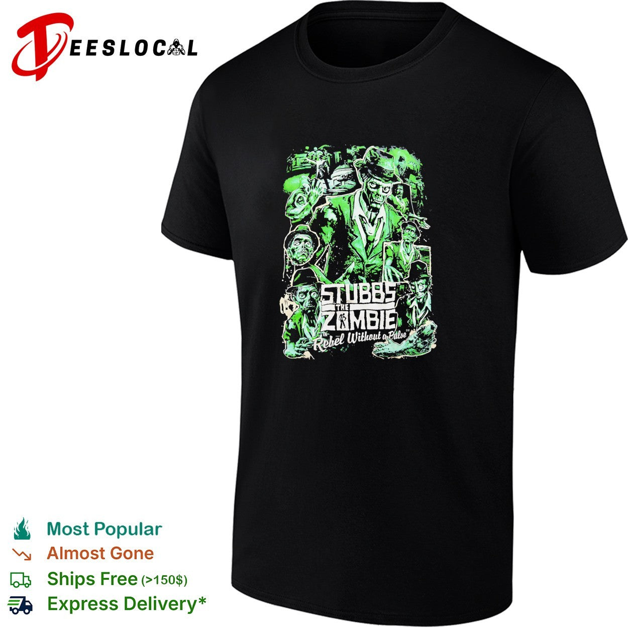 Stubbs the zombie rebel without a pulse poster shirt Unisex T-shirt, Sweatshirt, Hoodie, Long Sleeve Tee - T-Shirt, Sweatshirt, Hoodie