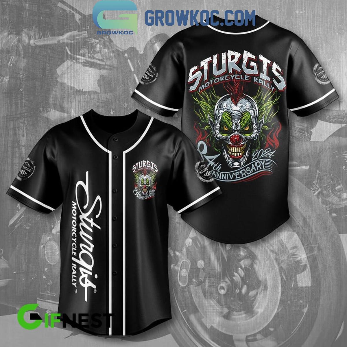 Sturgis Motorcycle Rally 84th Anniversary 2024 Baseball Jersey Unisex T-shirt, Sweatshirt, Hoodie, Long Sleeve Tee - T-Shirt, Sweatshirt, Hoodie