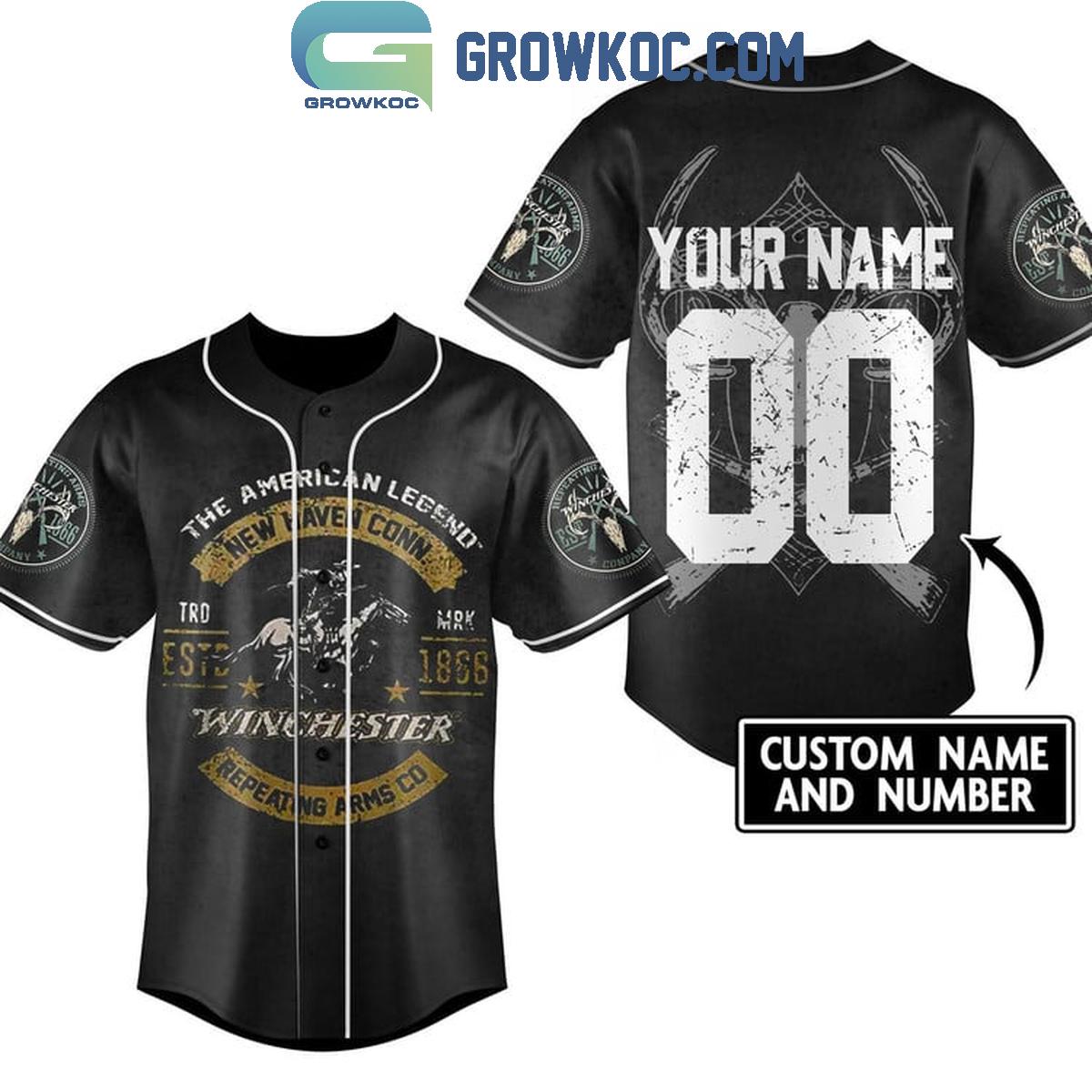 Supernatural The American Legend Winchester Personalized Baseball Jersey Unisex T-shirt, Sweatshirt, Hoodie, Long Sleeve Tee - T-Shirt, Sweatshirt, Hoodie