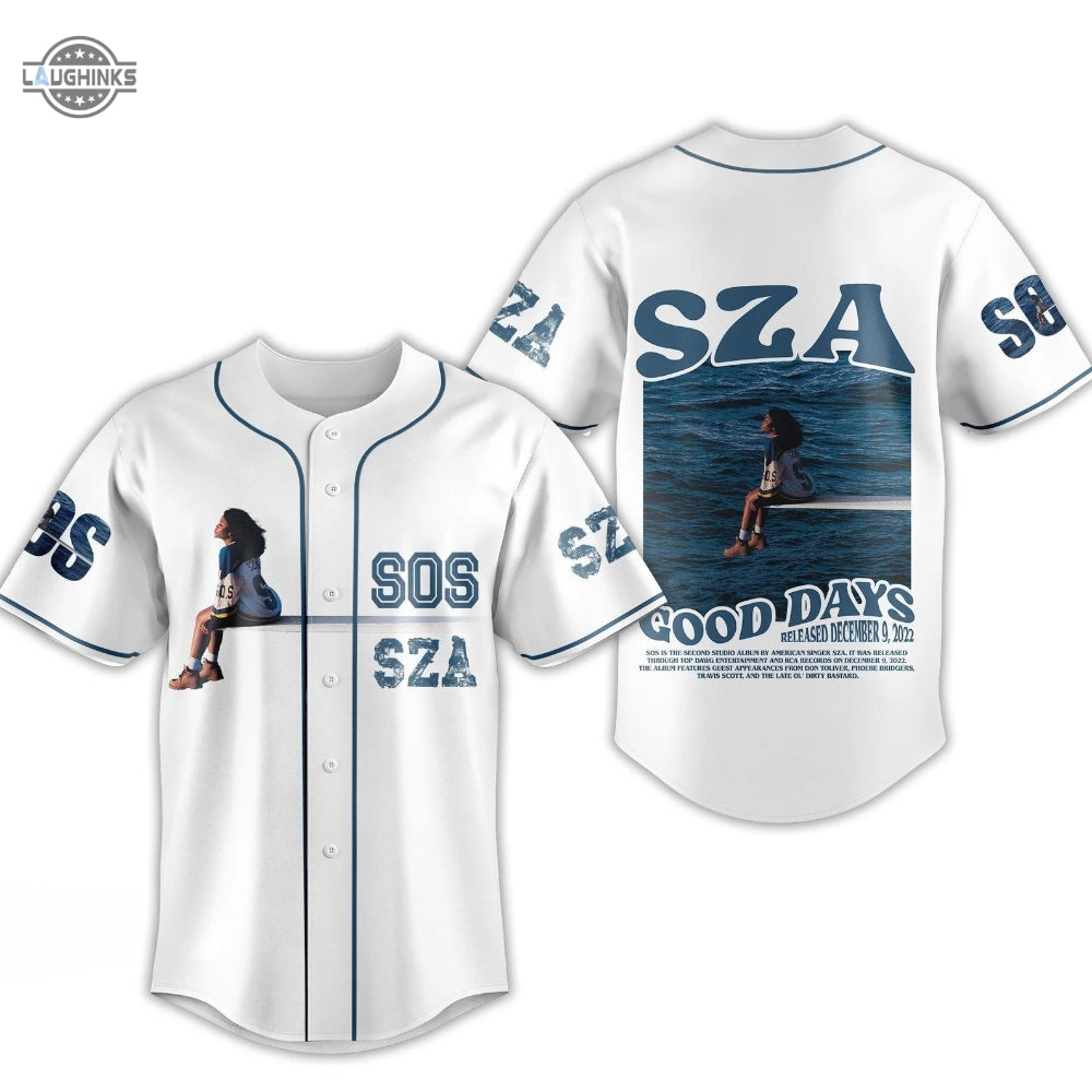 Sza Shirt Good Days By Sza Baseball Sza Jersey Shirt Sza Sos Shirt Sza Sos Jersey For Sale Sza Tour Merch 2023 Baseball Jersey Shirts Sza Concert Shirt - T-Shirt, Sweatshirt, Hoodie