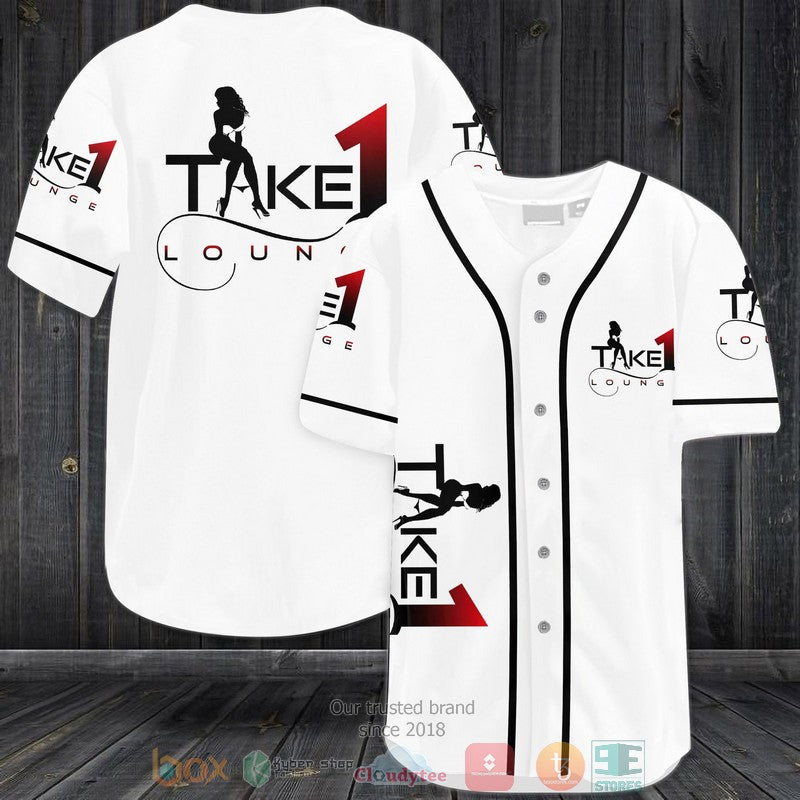 Take 1 Lounge white Baseball shirt Unisex T-shirt, Sweatshirt, Hoodie, Long Sleeve Tee - T-Shirt, Sweatshirt, Hoodie
