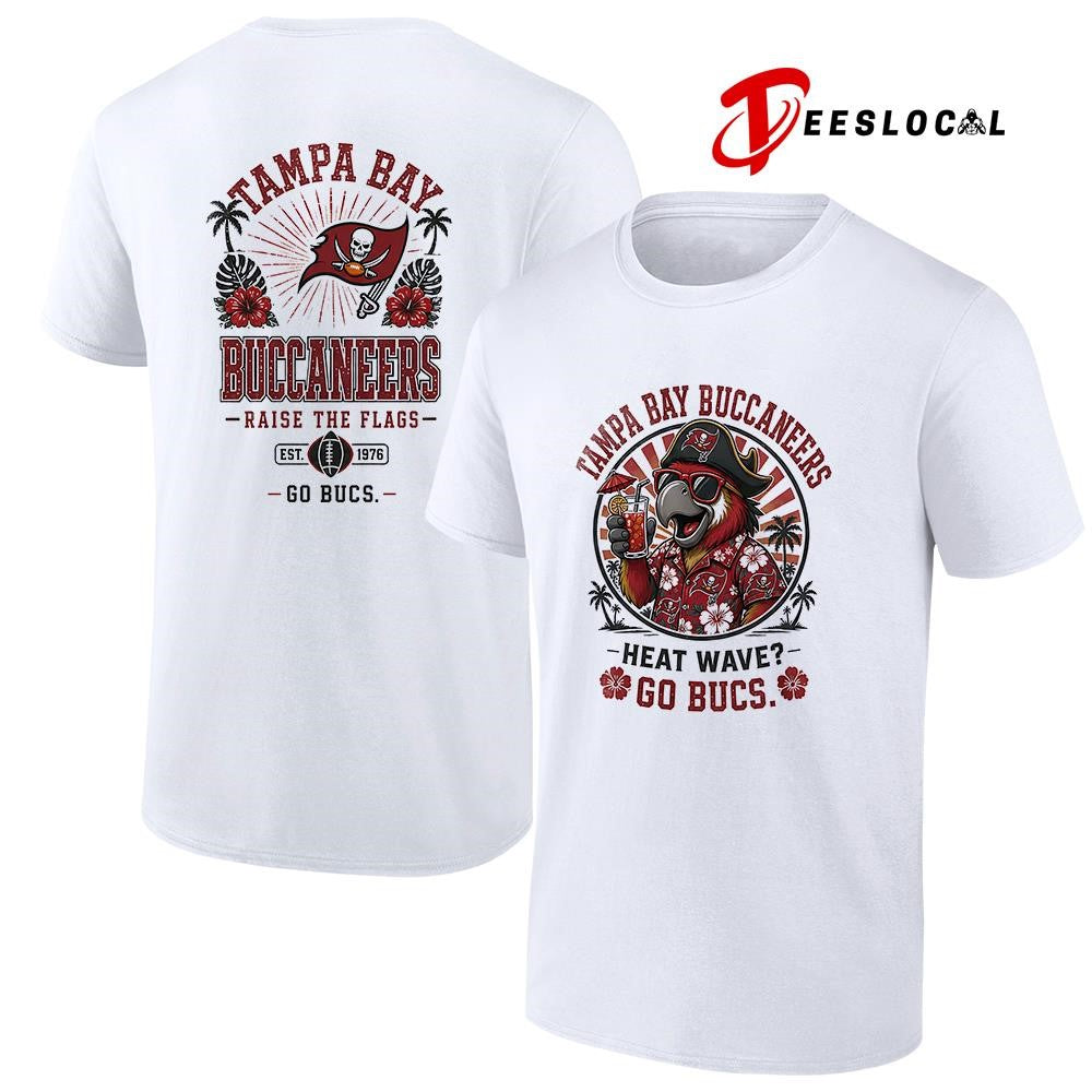 Tampa Bay Buccaneers heat wave beach vibes mascot shirt Unisex T-shirt, Sweatshirt, Hoodie, Long Sleeve Tee - T-Shirt, Sweatshirt, Hoodie