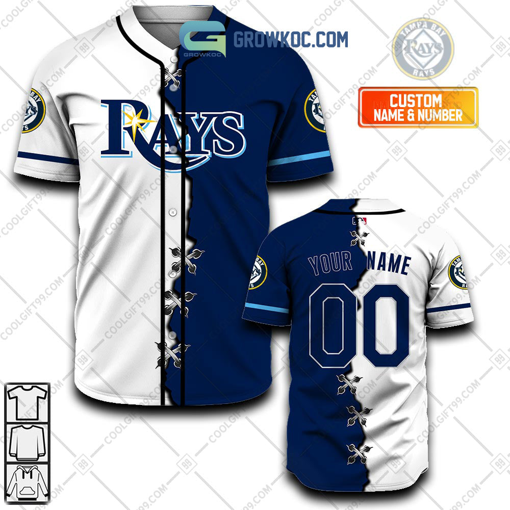 Tampa Bay Rays MLB Personalized Mix Baseball Jersey Unisex T-shirt, Sweatshirt, Hoodie, Long Sleeve Tee - T-Shirt, Sweatshirt, Hoodie