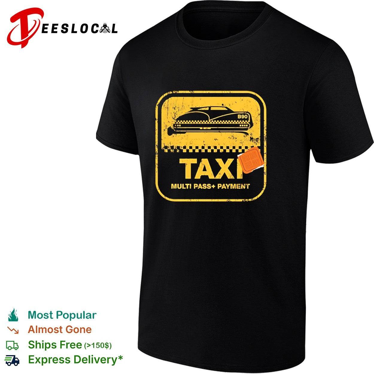 Taxi multi pass payment vintage shirt Unisex T-shirt, Sweatshirt, Hoodie, Long Sleeve Tee - T-Shirt, Sweatshirt, Hoodie