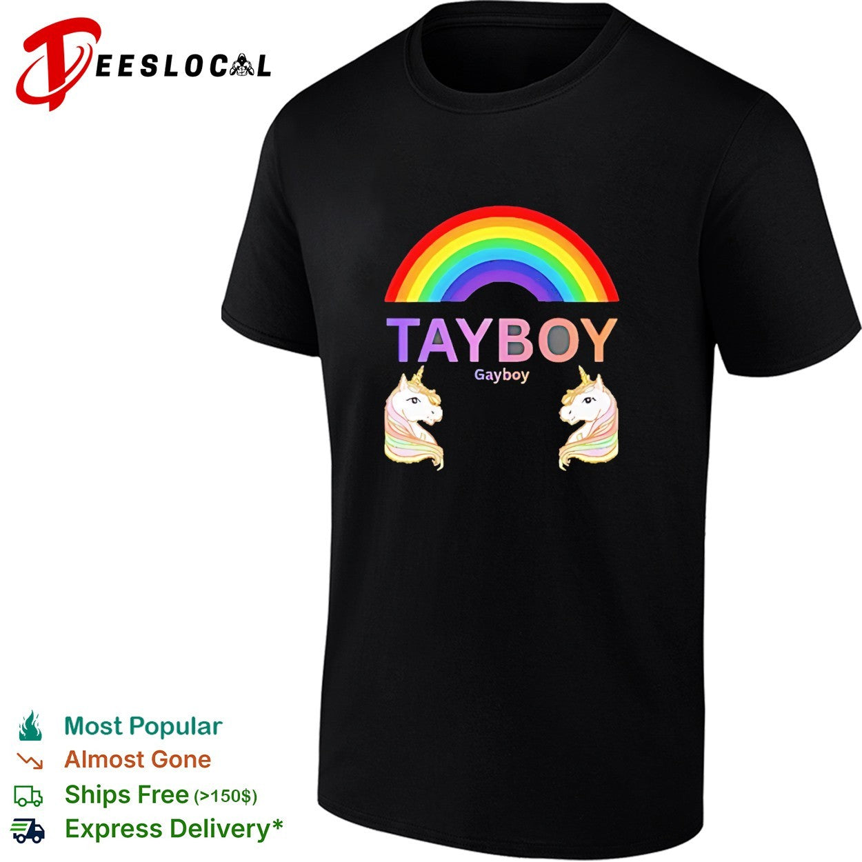 Tay boy gay boy unicorn rainbow shirt Unisex T-shirt, Sweatshirt, Hoodie, Long Sleeve Tee - T-Shirt, Sweatshirt, Hoodie