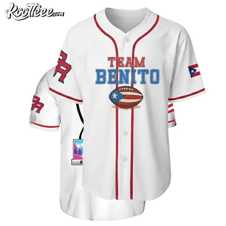 Team Benito Bad Bunny Bowl Puerto Rico Baseball Jersey Unisex T-shirt, Sweatshirt, Hoodie, Long Sleeve Tee - T-Shirt, Sweatshirt, Hoodie