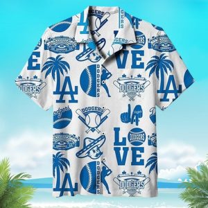 Team Los Angeles Dodgers Symbol Hawaiian Shirt, LA Dodgers Hawaiian Shirt Unisex T-shirt, Sweatshirt, Hoodie, Long Sleeve Tee - T-Shirt, Sweatshirt, Hoodie