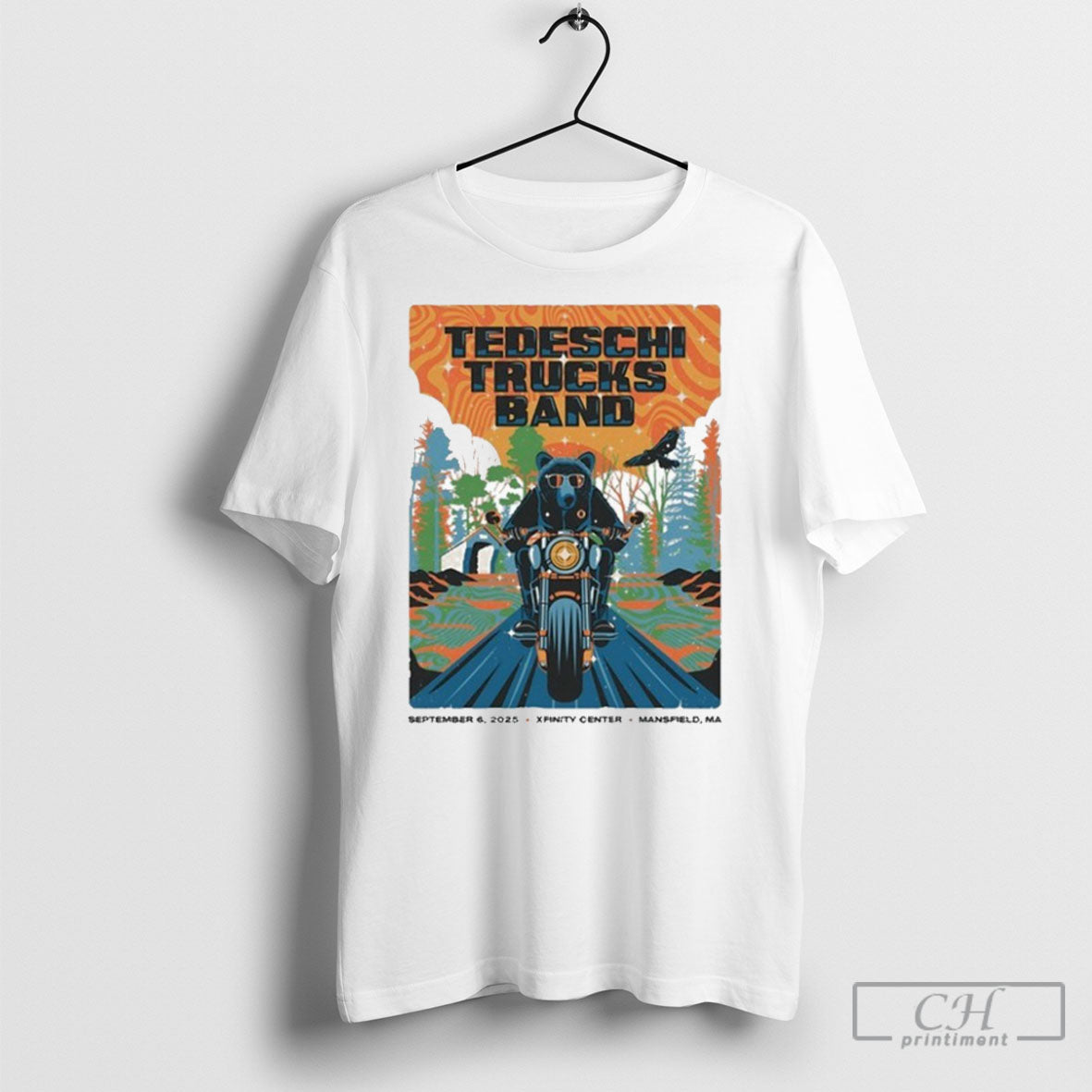 Tedeschi Trucks Band 9 6 2025 Xfinity Center Mansfield Ma Bear Motor T-Shirts, Hoodie, Sweatshirt - T-Shirt, Sweatshirt, Hoodie