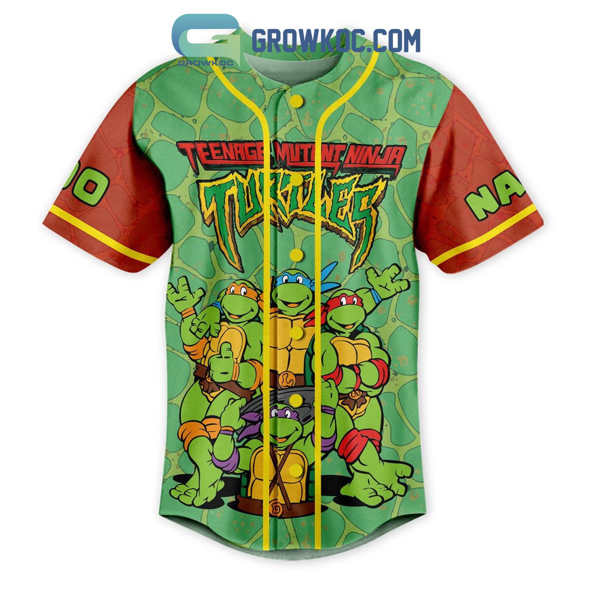 Teenage Mutan Ninja Turtles Strong Smart Brave Funny Personalized Baseball Jersey Unisex T-shirt, Sweatshirt, Hoodie, Long Sleeve Tee - T-Shirt, Sweatshirt, Hoodie