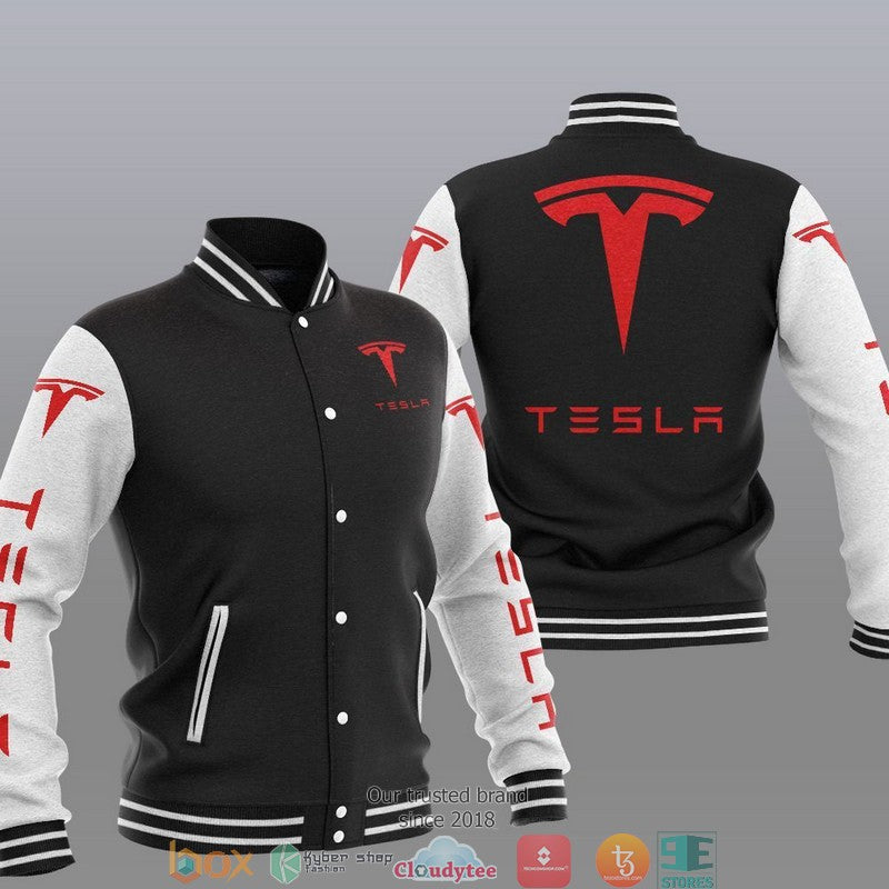 Tesla Car Brand Baseball Jacket Unisex T-shirt, Sweatshirt, Hoodie, Long Sleeve Tee - T-Shirt, Sweatshirt, Hoodie