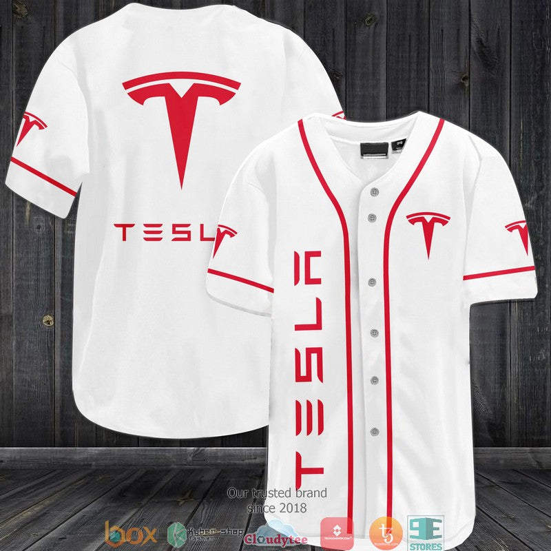BEST Tesla Baseball Jersey Unisex T-shirt, Sweatshirt, Hoodie, Long Sleeve Tee - T-Shirt, Sweatshirt, Hoodie