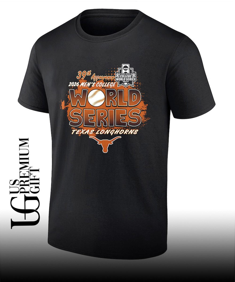 Texas Longhorns 2026 NCAA Mens college World Series Bound T-shirt Unisex T-shirt, Sweatshirt, Hoodie, Long Sleeve Tee - T-Shirt, Sweatshirt, Hoodie