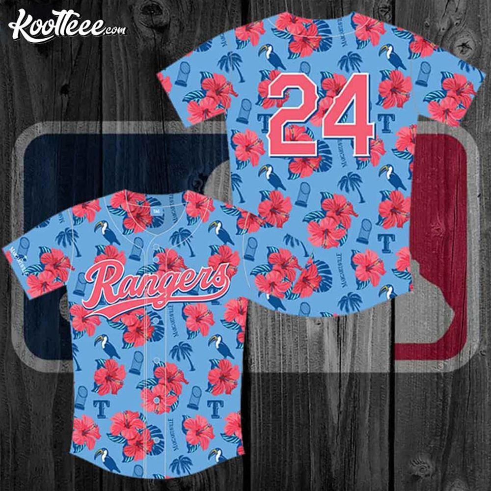 Texas Rangers Margaritaville Night 2024 Baseball Jersey Unisex T-shirt, Sweatshirt, Hoodie, Long Sleeve Tee - T-Shirt, Sweatshirt, Hoodie