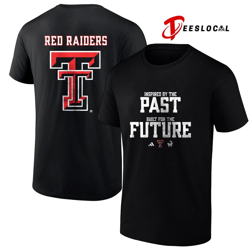 Texas Tech Red Raiders inspired by the past built for the future logo shirt Unisex T-shirt, Sweatshirt, Hoodie, Long Sleeve Tee - T-Shirt, Sweatshirt, Hoodie