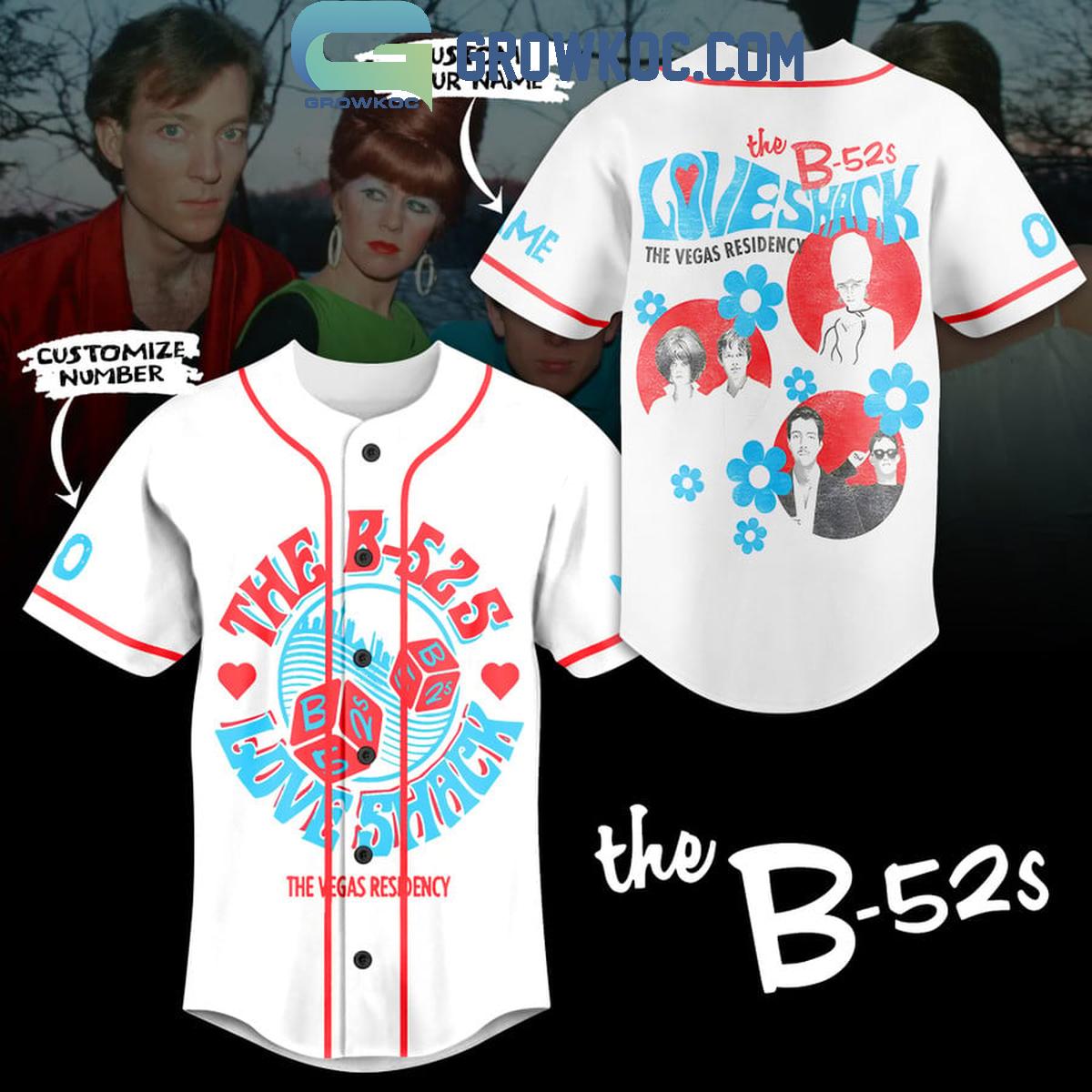 The B-52s Loveshack The Vegas Residency Personalized Baseball Jersey Unisex T-shirt, Sweatshirt, Hoodie, Long Sleeve Tee - T-Shirt, Sweatshirt, Hoodie
