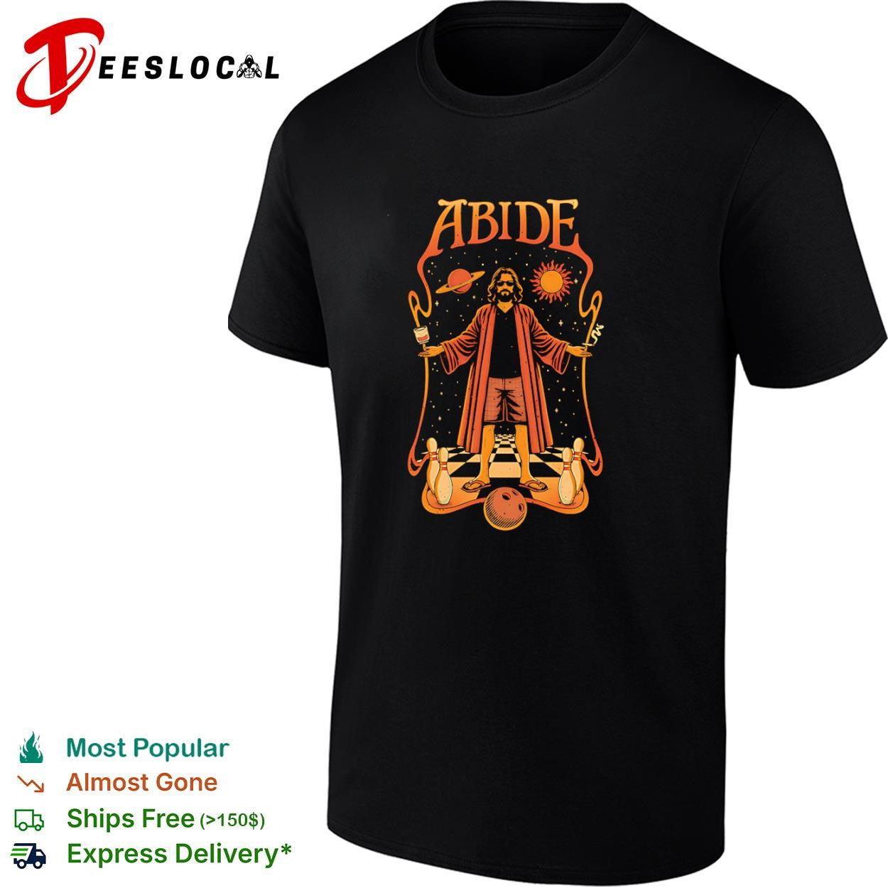 The Big Lebowski The Trip Abides shirt Unisex T-shirt, Sweatshirt, Hoodie, Long Sleeve Tee - T-Shirt, Sweatshirt, Hoodie
