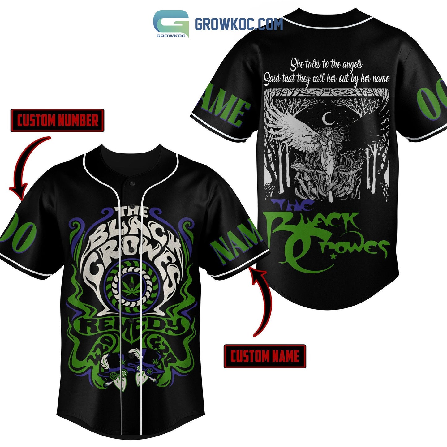 The Black Crowes Remedy Personalized Baseball Jersey Unisex T-shirt, Sweatshirt, Hoodie, Long Sleeve Tee - T-Shirt, Sweatshirt, Hoodie