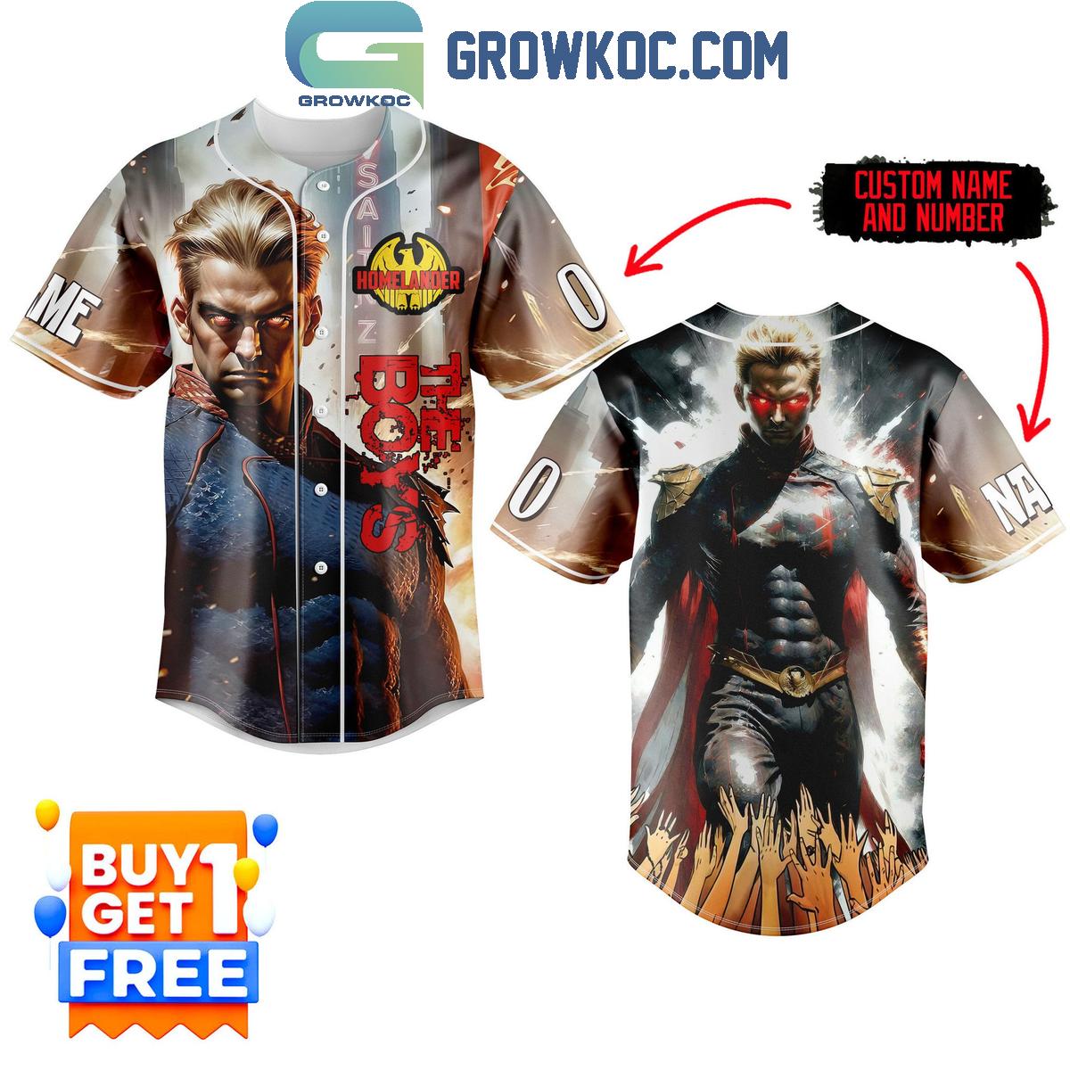 The Boys Homelander The Revenge Fan Personalized Baseball Jersey Unisex T-shirt, Sweatshirt, Hoodie, Long Sleeve Tee - T-Shirt, Sweatshirt, Hoodie