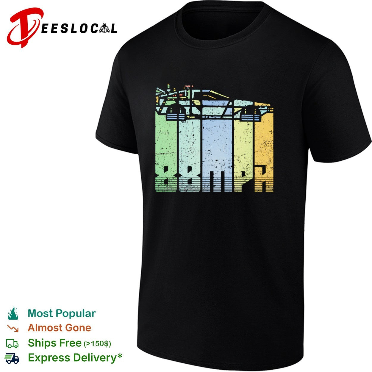 The DeLorean from Back to the Future shirt Unisex T-shirt, Sweatshirt, Hoodie, Long Sleeve Tee - T-Shirt, Sweatshirt, Hoodie