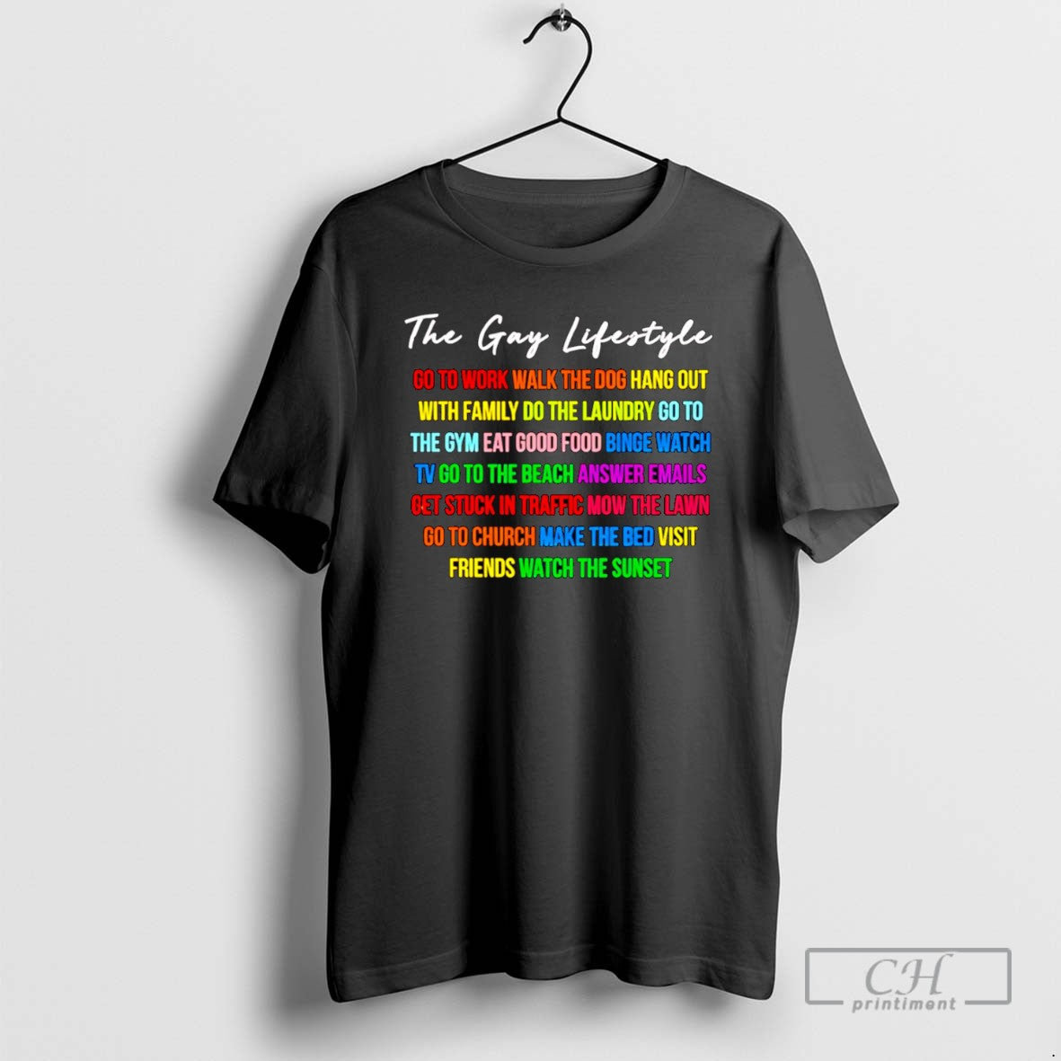 Gay Lifestyle Go Work Walk Dog Hang Out Family T-Shirts, Hoodie, Sweatshirt - T-Shirt, Sweatshirt, Hoodie
