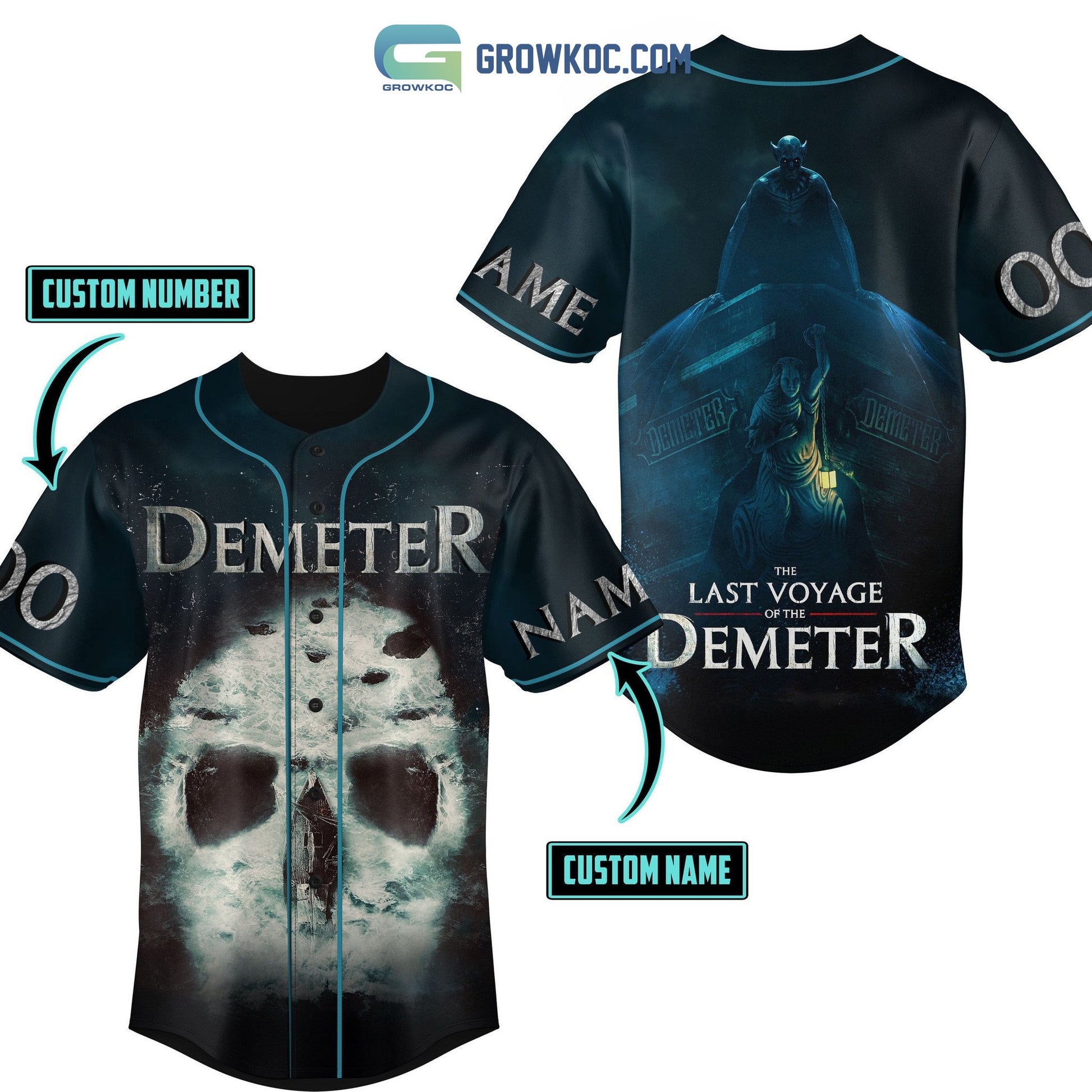 The Last Voyage Of The Demeter Personalized Baseball Jersey Unisex T-shirt, Sweatshirt, Hoodie, Long Sleeve Tee - T-Shirt, Sweatshirt, Hoodie
