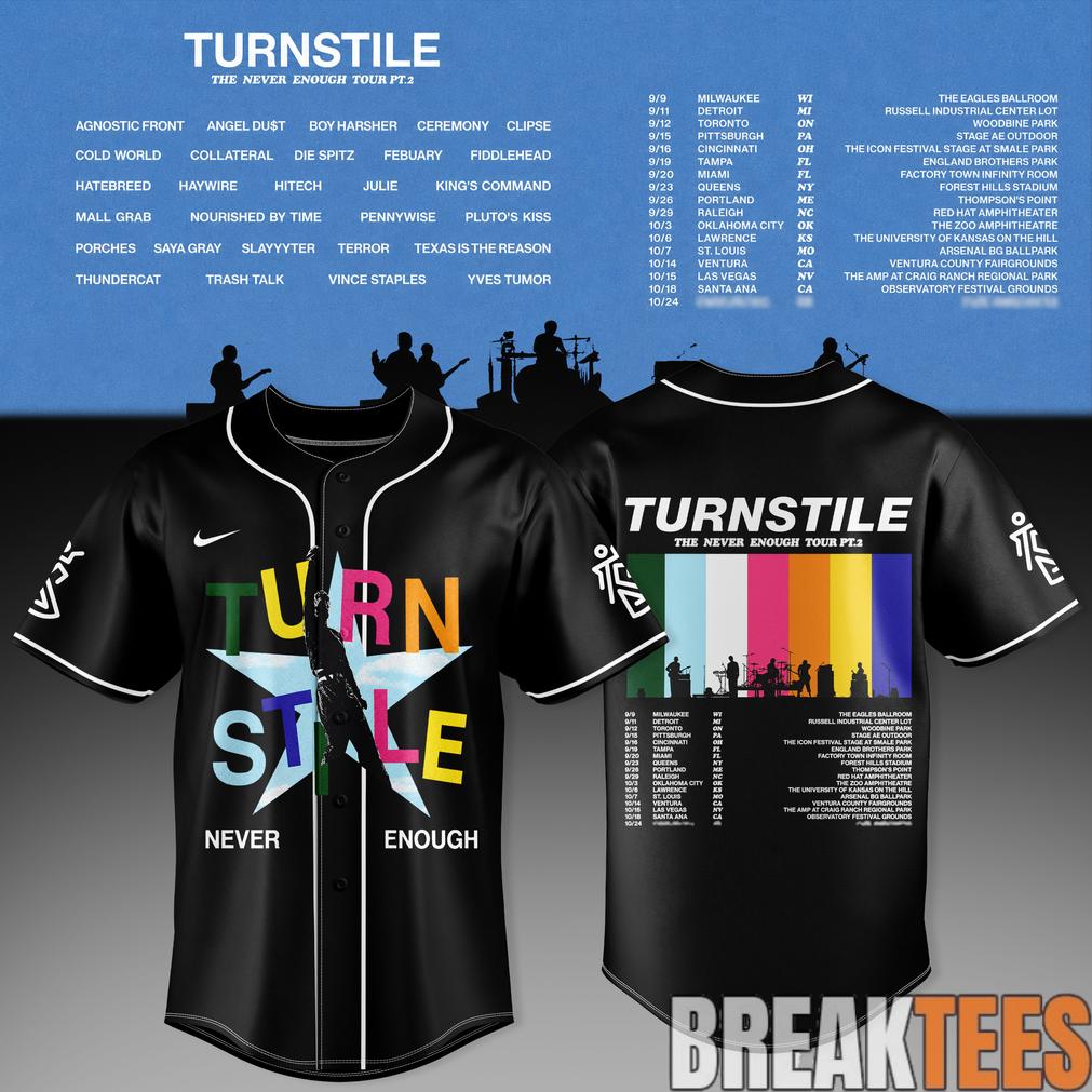 The Never Enough Tour Pt. 2 Baseball Jersey Unisex T-shirt, Sweatshirt, Hoodie, Long Sleeve Tee - T-Shirt, Sweatshirt, Hoodie