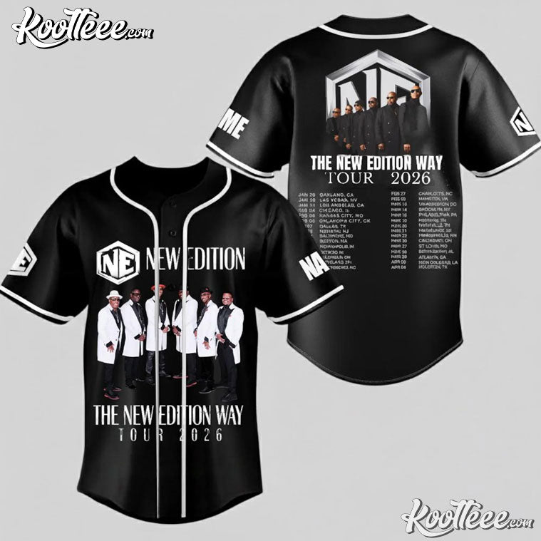 The New Edition Way Tour 2026 Concert Merch Personalized Baseball Jersey Unisex T-shirt, Sweatshirt, Hoodie, Long Sleeve Tee - T-Shirt, Sweatshirt, Hoodie