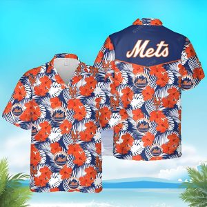 The New York Mets Baseball Full Printed Hawaiian Shirt, Mets Hawaiian Shirt Unisex T-shirt, Sweatshirt, Hoodie, Long Sleeve Tee - T-Shirt, Sweatshirt, Hoodie