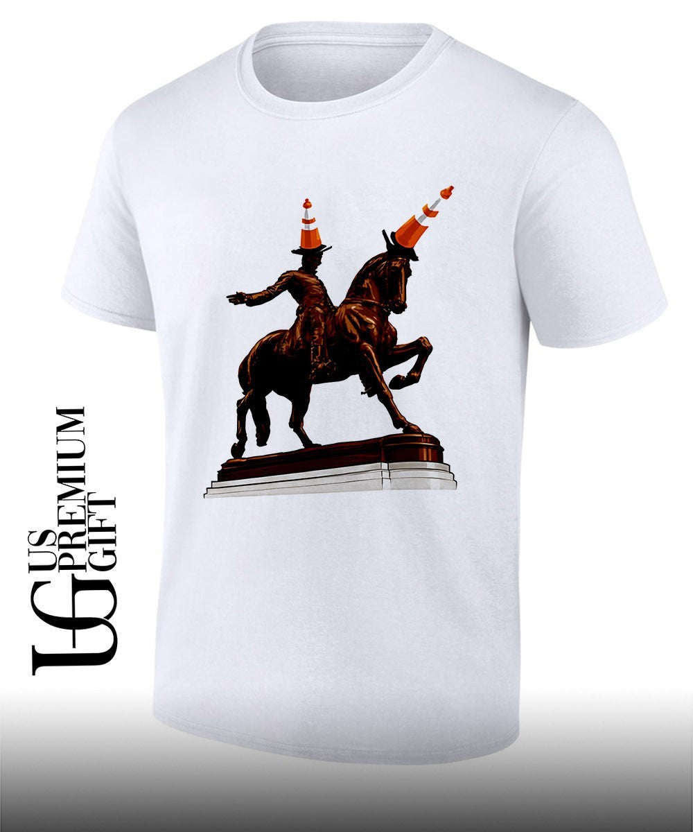 The Scottish Were Here Duke of Wellington Statue Glasgow shirt Unisex T-shirt, Sweatshirt, Hoodie, Long Sleeve Tee - T-Shirt, Sweatshirt, Hoodie