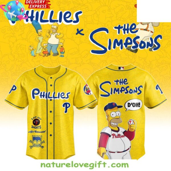 Philadelphia Phillies The Simpsons Limited Jersey Unisex T-shirt, Sweatshirt, Hoodie, Long Sleeve Tee - T-Shirt, Sweatshirt, Hoodie