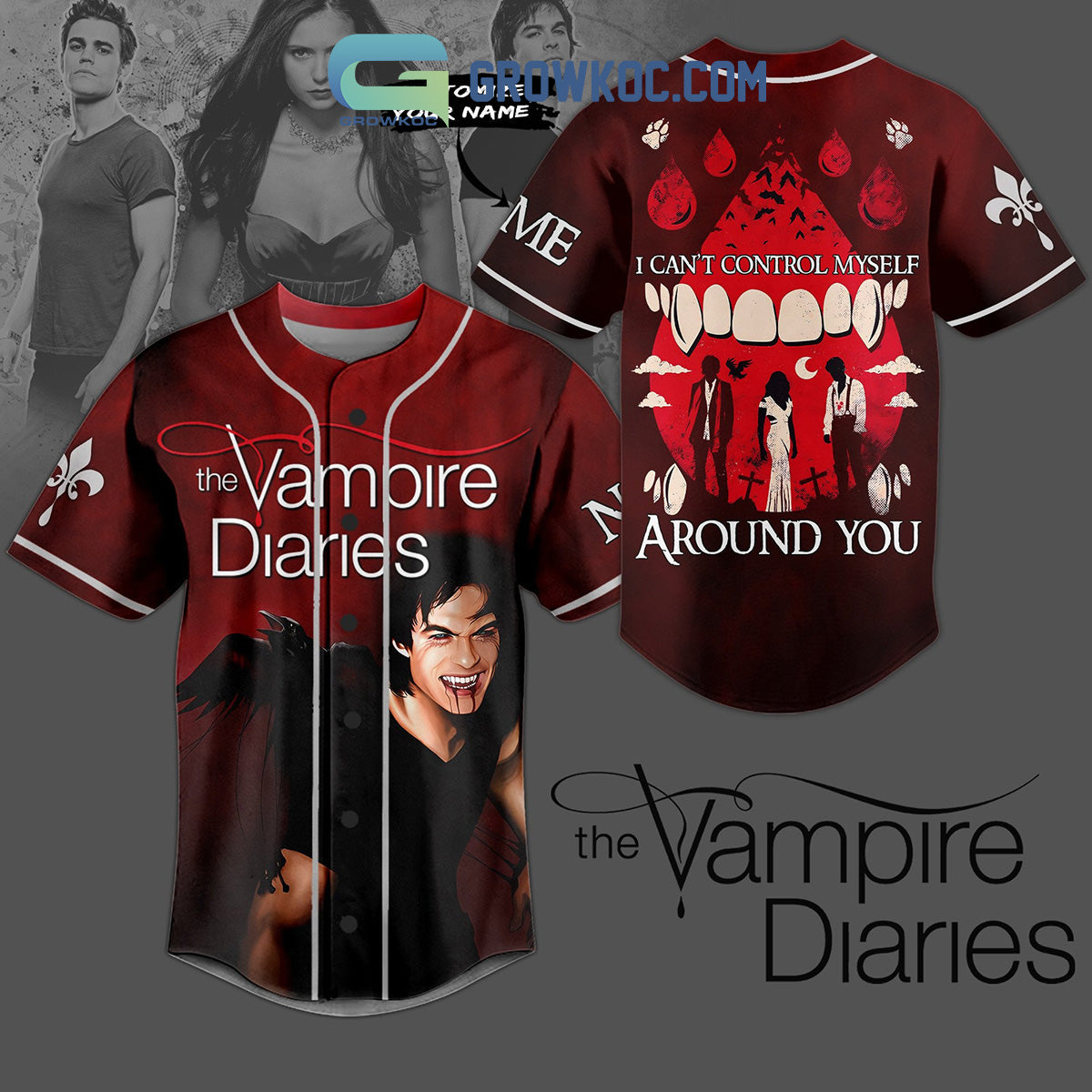 The Vampires Diaries Around You Baseball Jersey Unisex T-shirt, Sweatshirt, Hoodie, Long Sleeve Tee - T-Shirt, Sweatshirt, Hoodie