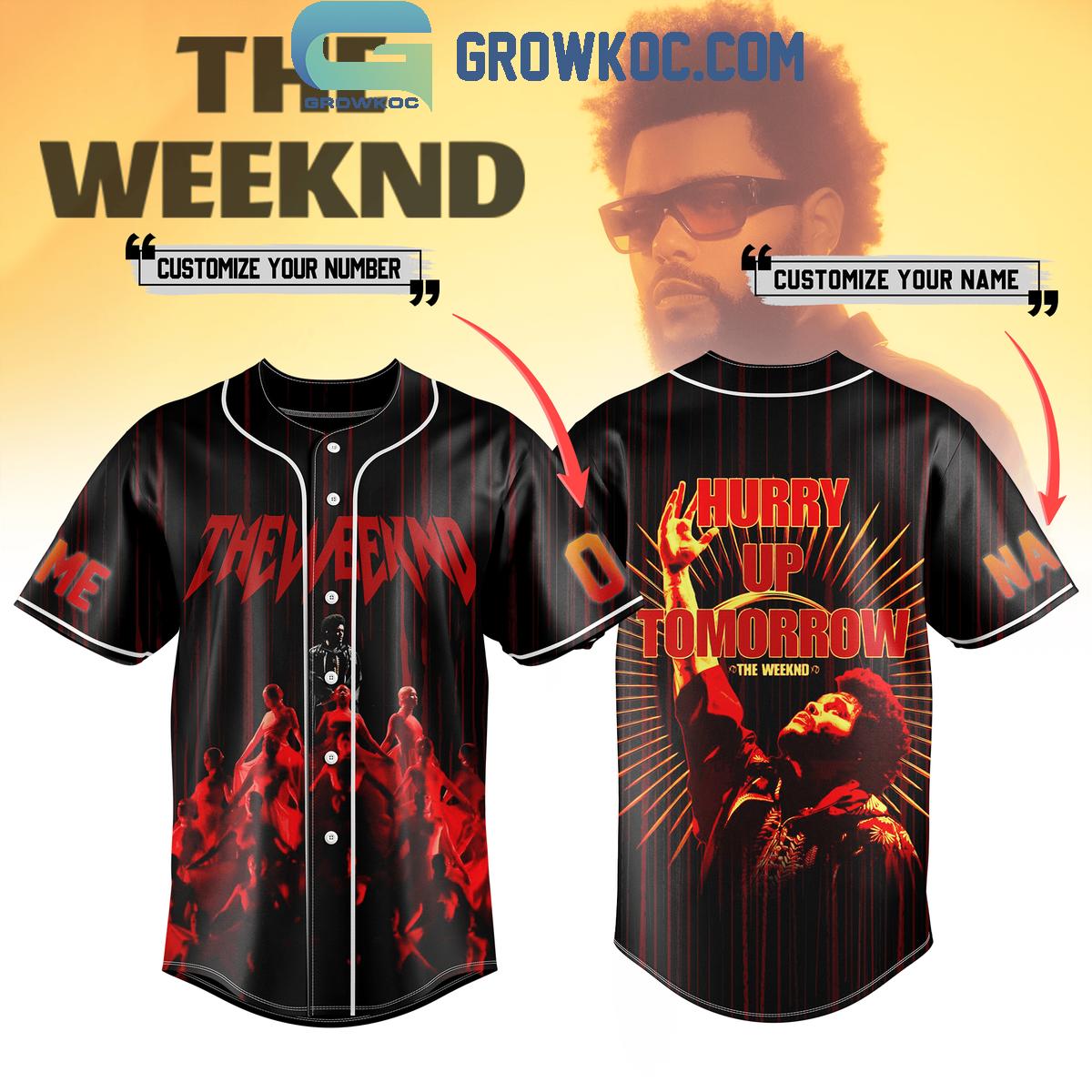 The Weeknd Hurry Up Tomorrow Personalized Baseball Jersey Unisex T-shirt, Sweatshirt, Hoodie, Long Sleeve Tee - T-Shirt, Sweatshirt, Hoodie