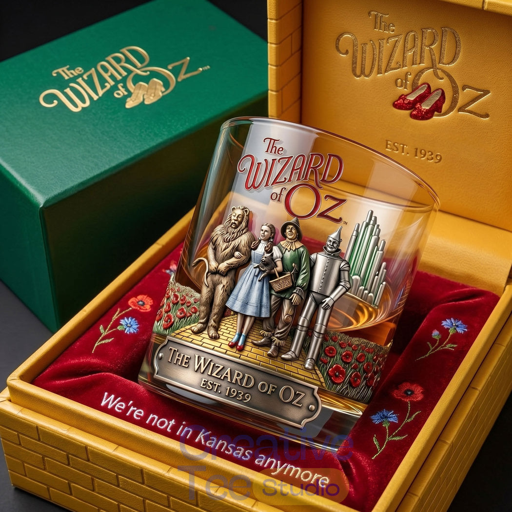 The Wizard of Oz 1939 Commemorative Whiskey Glass Unisex T-shirt, Sweatshirt, Hoodie, Long Sleeve Tee - T-Shirt, Sweatshirt, Hoodie