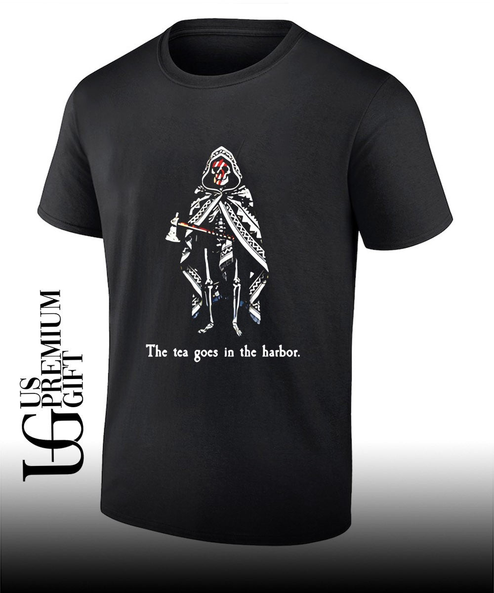 The tea goes in the harbor shirt Unisex T-shirt, Sweatshirt, Hoodie, Long Sleeve Tee - T-Shirt, Sweatshirt, Hoodie