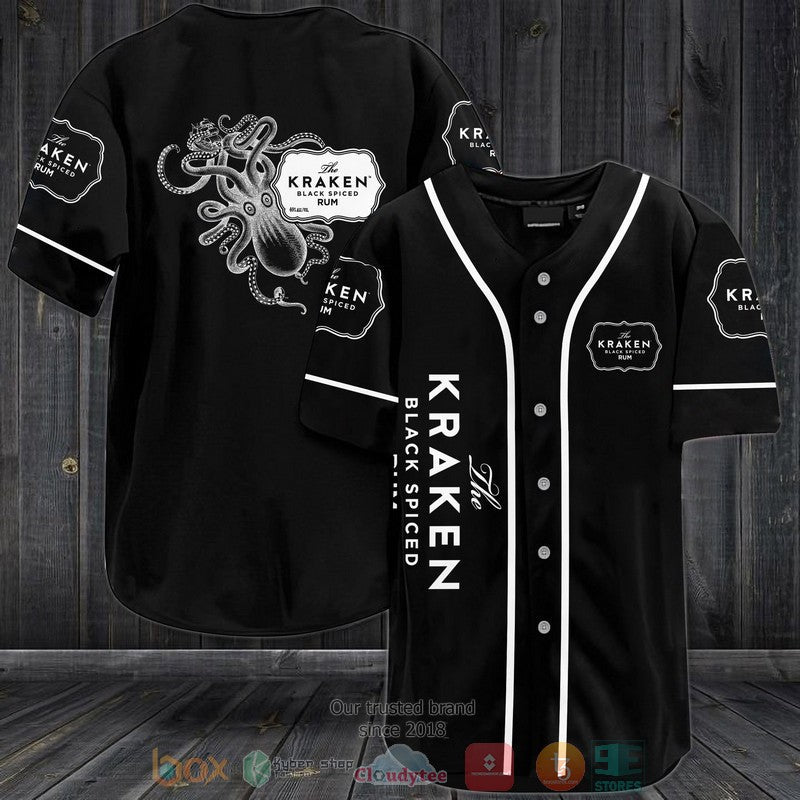 The Kraken Black Spiced Rum Baseball shirt Unisex T-shirt, Sweatshirt, Hoodie, Long Sleeve Tee - T-Shirt, Sweatshirt, Hoodie
