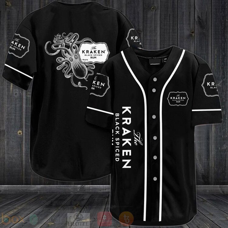 FASHION The Kraken Dark Spiced Baseball Jerseys Botton Shirt Unisex T-shirt, Sweatshirt, Hoodie, Long Sleeve Tee - T-Shirt, Sweatshirt, Hoodie
